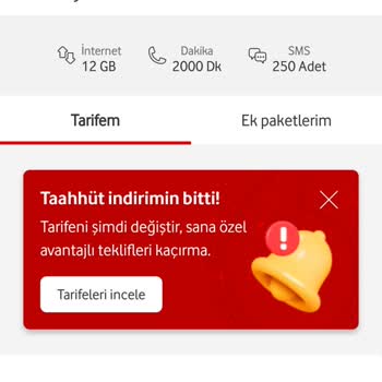 Vodafone Taahhüt Bitince Yapılan Fahiş Zam Mağduriyetim