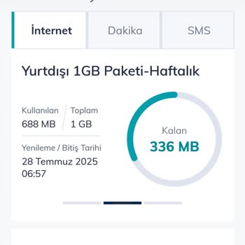 Kullanılmayan İnternet Hakkı İçin Aşım Ücreti Yansıtıldı, Bağlantım Kesildi