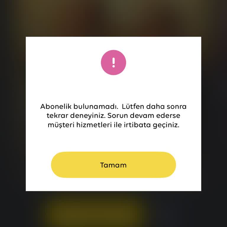 TV+ Aboneliğim Aktif Olduğu Halde Uygulama Erişimi Sağlanamıyor