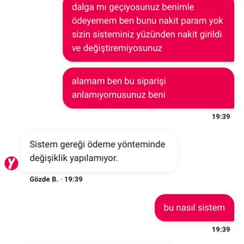 Yemek Sepeti Ödeme Ve İptal Sorunları Müşteri Desteği Yetersizliği