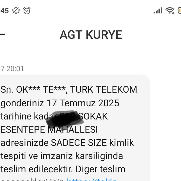 AGT Kuryenin Teslimat Yalanı Ve TTNET Mağduriyeti