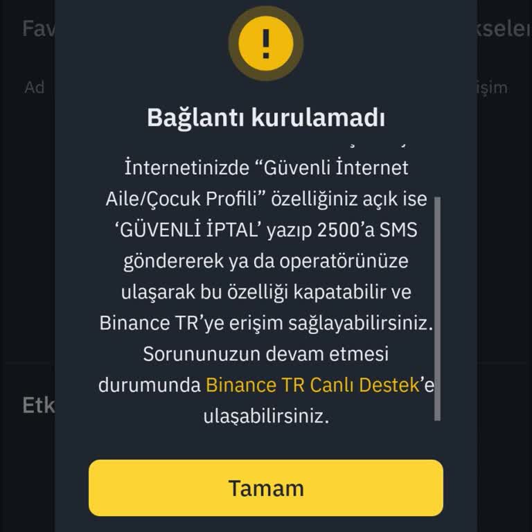 Binance TR Uygulamasına Ve Destek Kanallarına Erişim Sorunu
