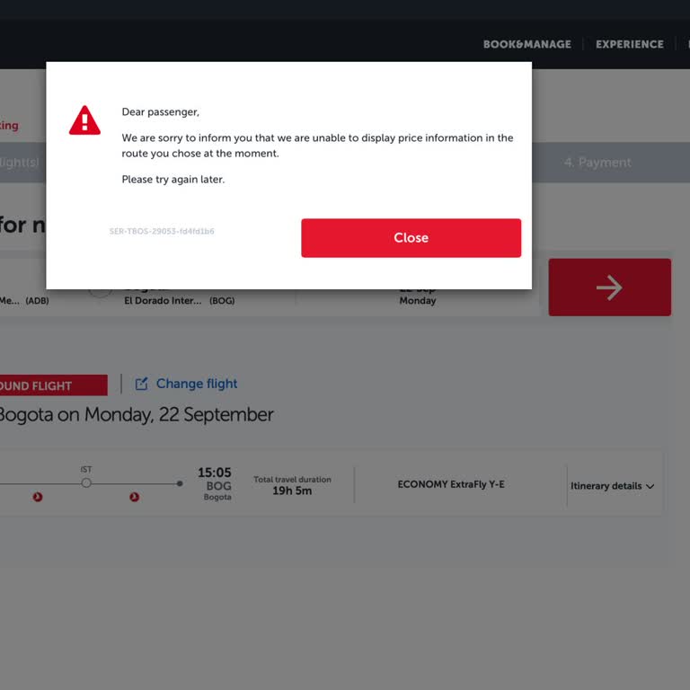 I Can’t Change My Turkish Airlines Flight Due to Website Errors — Please Fix the System