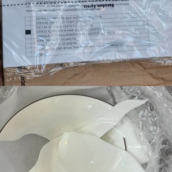 Yanlış Adrese Gönderilen Ve Kırık Gelen Yemek Takımı Kargosu Sorunu