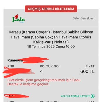 Lale Seyahat İle Tehlikeli Ve Güvensiz Yolculuk Mağduriyeti