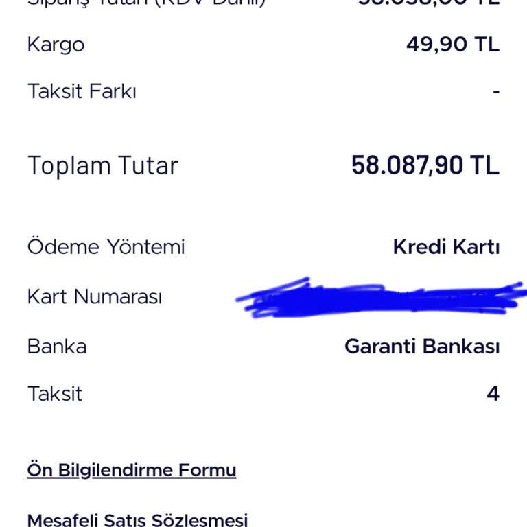 Yüksek Fiyatlı Telefon Siparişinde Ekstra Kargo Ücreti Şikayeti