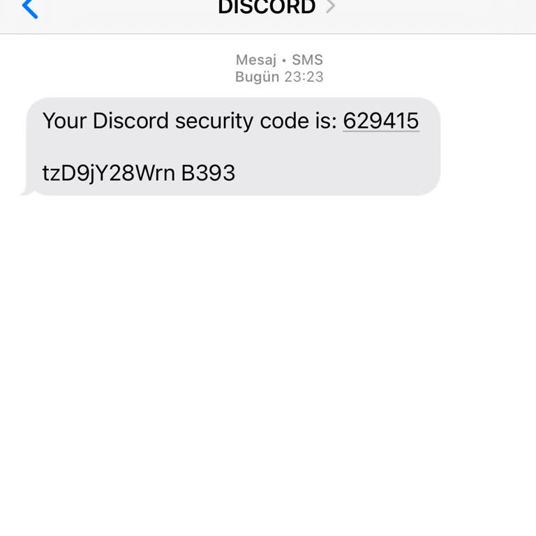Bilgim Dışında Gelen Discord Doğrulama Kodu Nedeniyle Güvenlik Endişesi Ve İptal Talebi