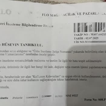 FLO'dan Alınan Adidas Ayakkabıda İlgisizlik Ve Kalite Sorunu Yaşadım