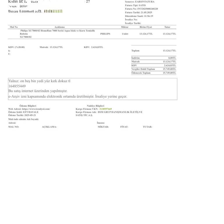 Philips Aqua Homerun 7000/02 Robot Süpürgede Paspaslama Sorunu Ve Teknik Servis Süreci