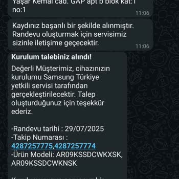 Samsung Klima Kurulumunda Gecikme Ve İlgisizlik