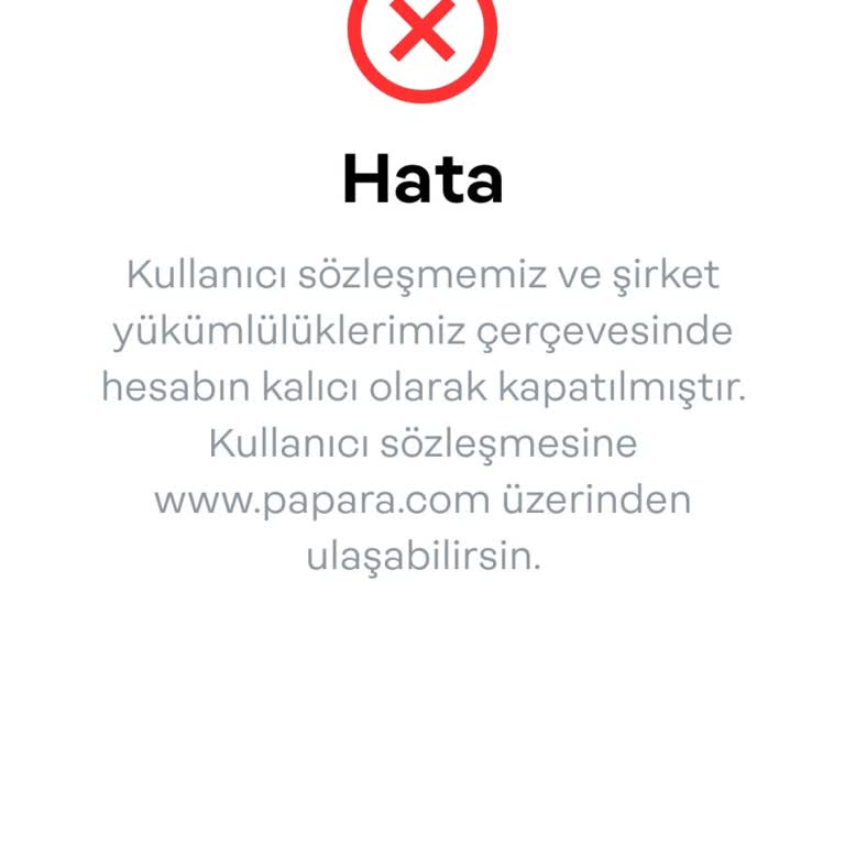 Papara Hesabım Kapandı, Paramı Geri Alamıyorum: Mağduriyetim Giderilmiyor