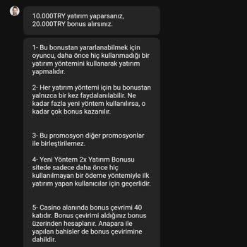 Pari Bahis Sitesinde Promosyon Bonusu Yanlış Tanımlandı Mağduriyetim Giderilmiyor