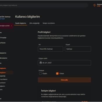 Kimlik Bilgilerimi Güncelleyemiyorum, Hata Alıyorum