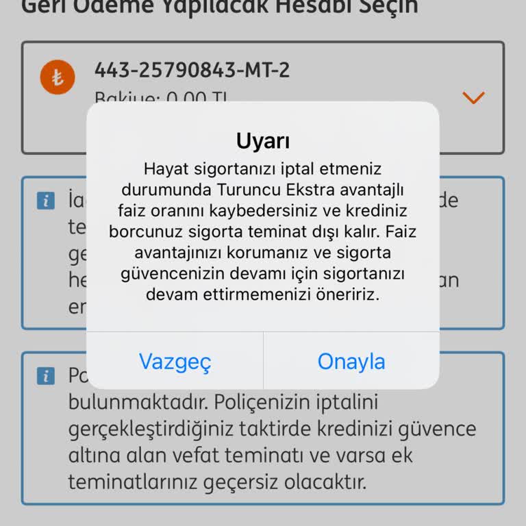 Krediye Bağlı Hayat Sigortası İptalinde Haksız Faiz Uyarısı Ve Sigorta Bedelinin İadesi Talebi