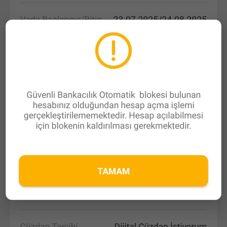 Mobil Bankacılıkla Bloke Kaldırma Seçeneği Sunulmuyor, Mağdur Ediliyorum