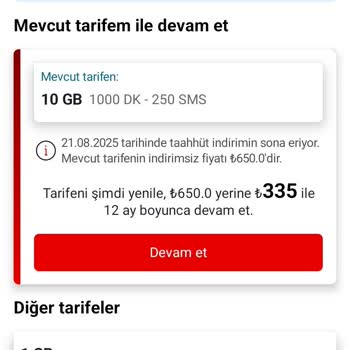 Vodafone Eski Müşteriye Yüksek Fiyat Şoku
