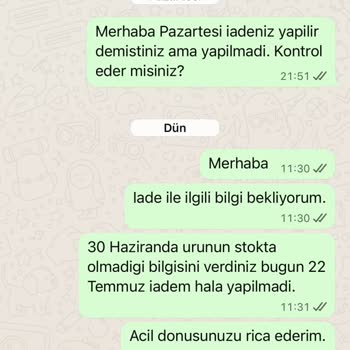 Siaora Butik İade Süreci Uzadı, İletişim Ve Fatura Sorunları Yaşadım