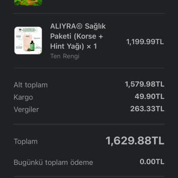 Aldığım Hint Yağı Seti Ve Hızlı Kargo Hayal Kırıklığı Yaşattı