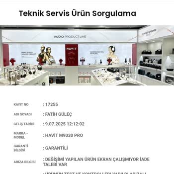 Havit 9030 Pro Akıllı Saat Sürekli Arızalanıyor Servis Ve İade Taleplerim Karşılanmıyor