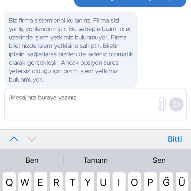 Bilet Değişikliği Sürecinde Yaşanan Mağduriyet Ve Destek Eksikliği