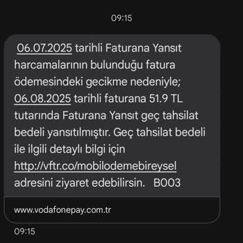 Vodafone Pay'de Haksız Geç Ödeme Ve Eksik Cashback Mağduriyeti