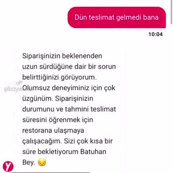 Yemeksepeti Esto Lahmacun Ürün İadesi Sorunu