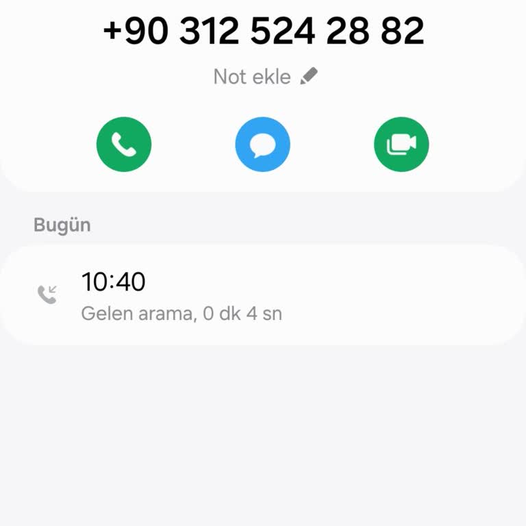 Bilinmeyen Numara Tarafından Yetkisiz Arama Ve Sorumluluk Reddi