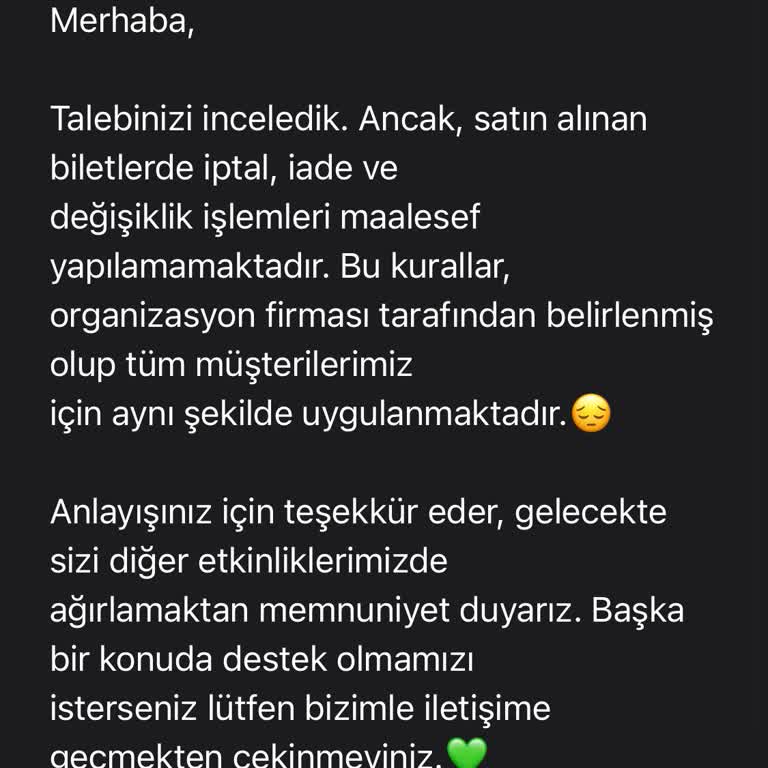 Mücbir Sebep Nedeniyle Bilet İadesi Talebim Reddedildi