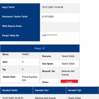 Yanlış Ürün Gönderimi Ve İletişim Sorunları Nedeniyle Mağduriyet