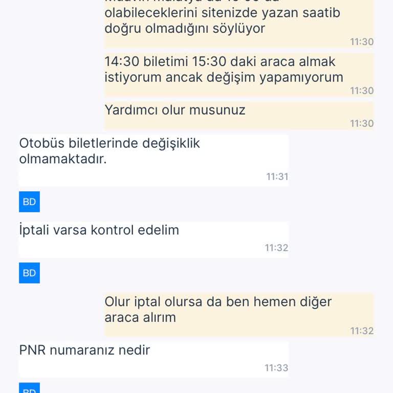 Yanlış Varış Saati Nedeniyle Aktarma Otobüsünü Kaçırdık