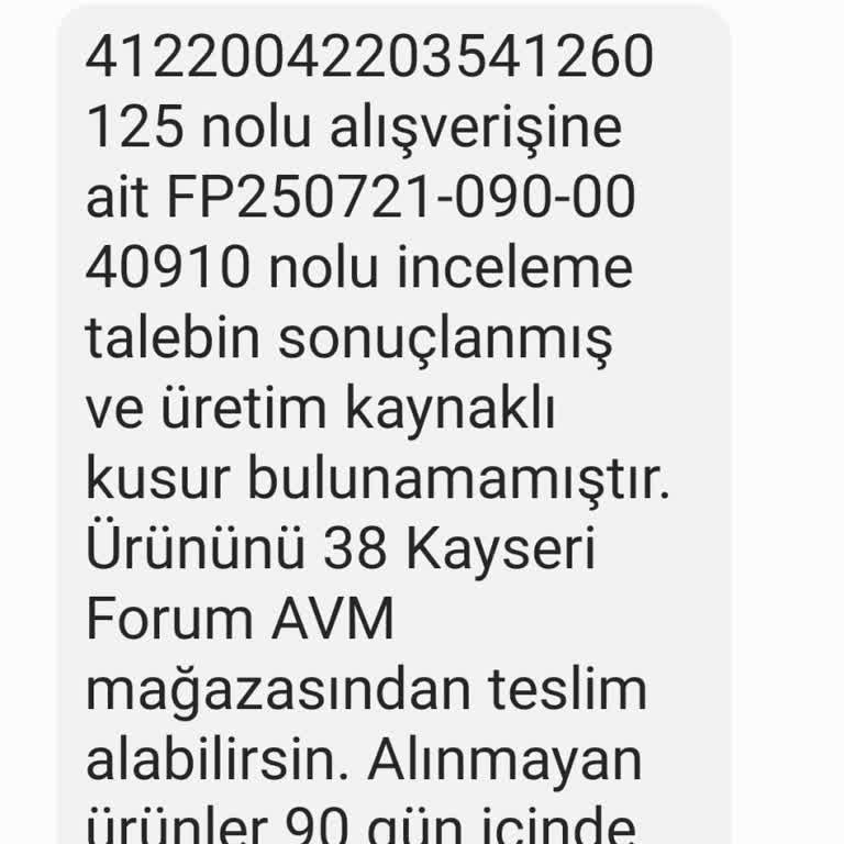 Kısa Sürede Deforme Olan Ayakkabılara Ret Cevabı!