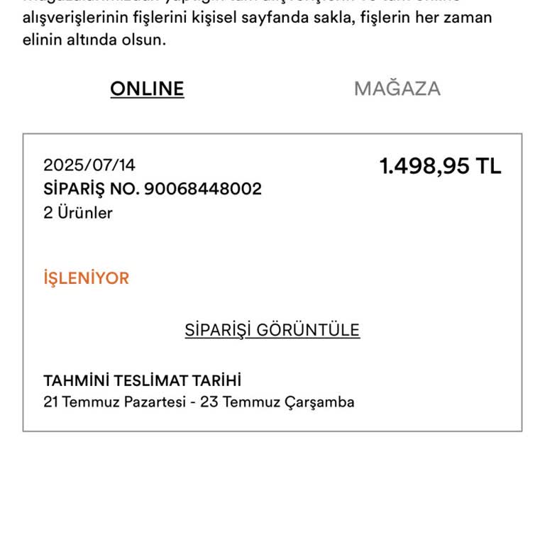 Siparişim Hala İşleniyor Müşteri Hizmetleri Yardımcı Olmuyor