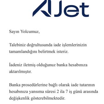 Ajet Havayolları'nda Koltuk İade Sürecinde Yaşanan Mağduriyet
