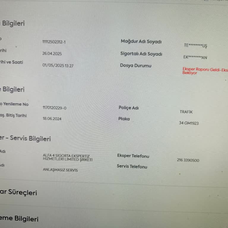 Ray Sigorta 3 Aydır Hasar Ödememi Yapmıyor, Mağdur Edildim!