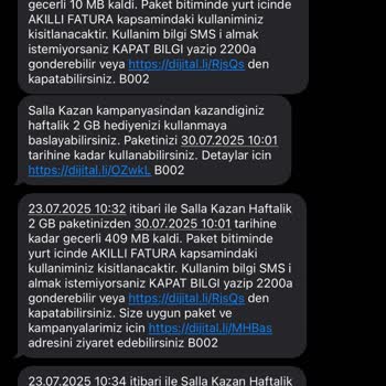 Turkcell'de İnternet Paketleri Hızla Tükeniyor, Sorunlar Çözülmüyor!