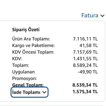 Amazon'dan İade Edilmeyen Ücret Mağduriyeti