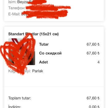 Fotoğraf Baskısı Yanlış Boyutta Ve Müşteri Hizmetlerine Ulaşılamıyor