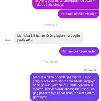 Siparişim Ne Ürün Var Ne İletişim!