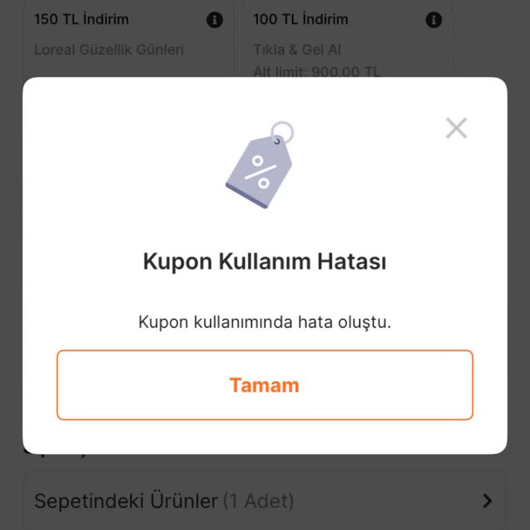 Migros Hediye Kodum Sistem Hatası Nedeniyle Kullanılamıyor