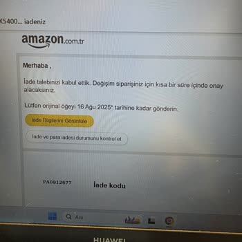 Yanlış Ürün Gönderimi Ve Uzayan Değişim Süreci Mağduriyeti