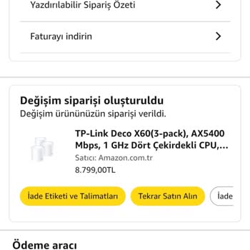 Yanlış Ürün Gönderimi Ve Uzayan Değişim Süreci Mağduriyeti