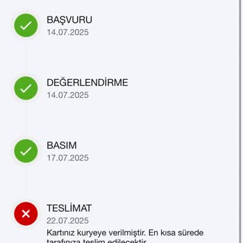 Kredi Kartım Teslim Edilmedi, Yanlış Bilgi Verildi