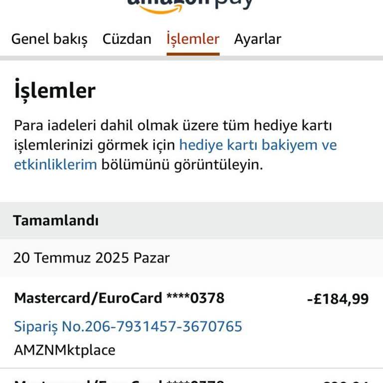 Amazon Hesabımdan Bilgim Dışında Yüklü Miktarda Para Çekildi Ve Geri Dönüş Sağlanmadı