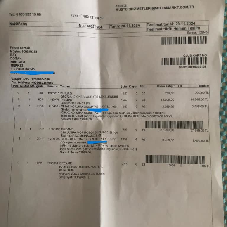 Media Markt'ta Kasko Ve Müşteri Hizmetleri Hayal Kırıklığı