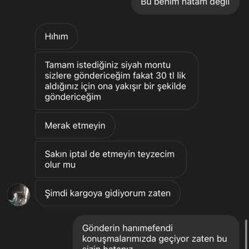 Satıcıdan Aldığım Mont Sonrası Beklenmedik Ek Ücret Ve Hakaret