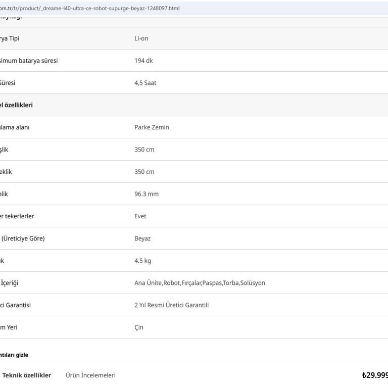Media Markt Ve Dreame L40 Ultra CE Robot Süpürge: Eksik Parça Ve Yetersiz Bilgilendirme Mağduriyeti