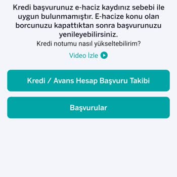 Hatalı Ehaciz Kaydı Nedeniyle Kredi Başvurularım Reddediliyor