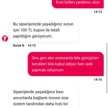 Siparişimde Belirtilmeyen Malzeme Çıktı, Destek Çözüm Sunmadı