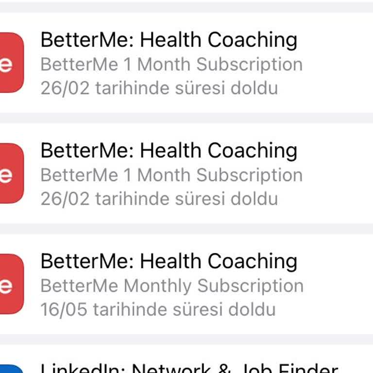 Betterme İptal Edilen Üyelikten Haksız Ücret Çekilmesi Ve Geri Ödeme Talebi