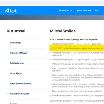 Miles & Smiles Milleri Hakkında Bilgi Kirliliği Ve Mağduriyet
